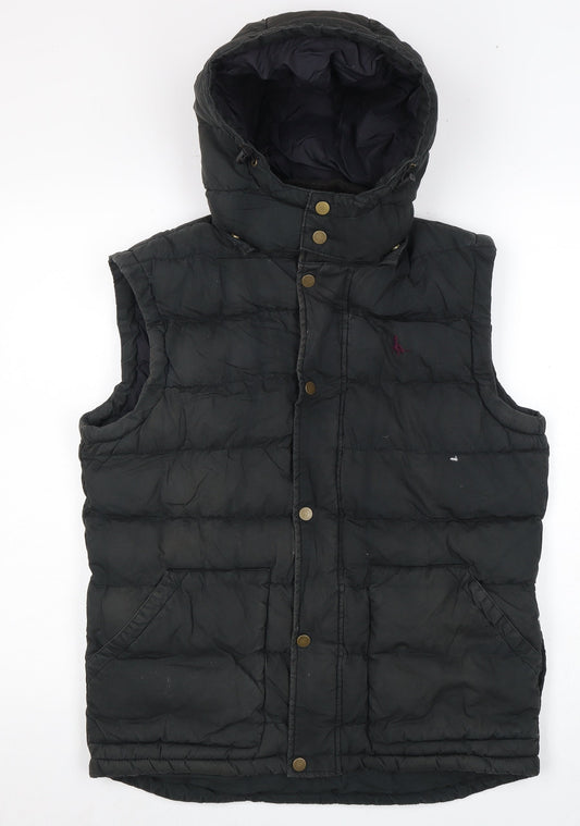 Womens UK Size M Regular Jack Wills Black Cotton Jacket