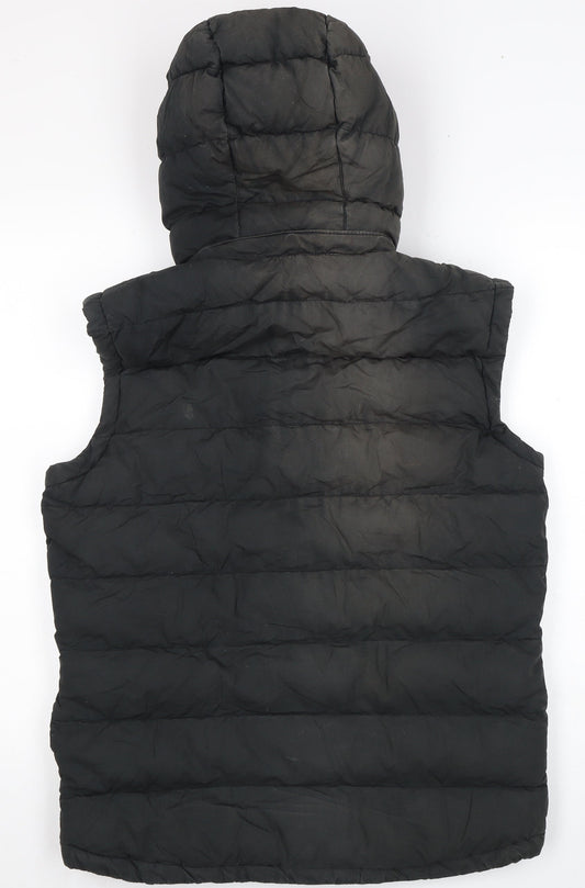 Jack Wills Women's Black Puffer Jacket M