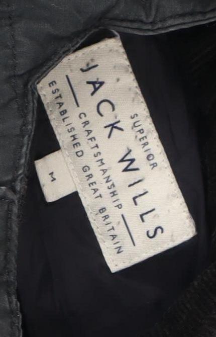 Jack Wills Women's Black Puffer Jacket M