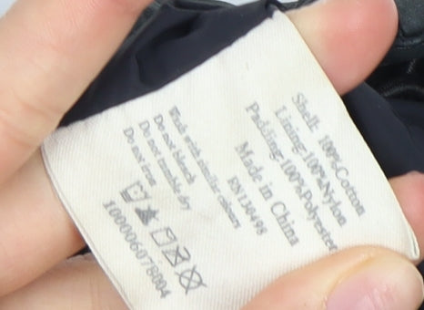 Jack Wills Women's Black Puffer Jacket M