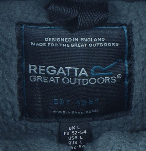 Regatta Men's Black Fleece Jacket Size L Casual