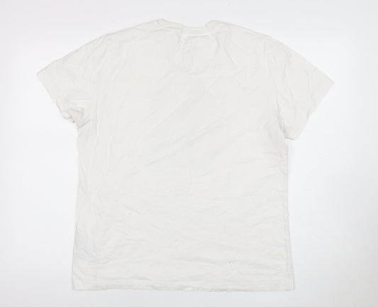 Adidas Unisex Adults White M Basic Short Sleeve T-Shirt