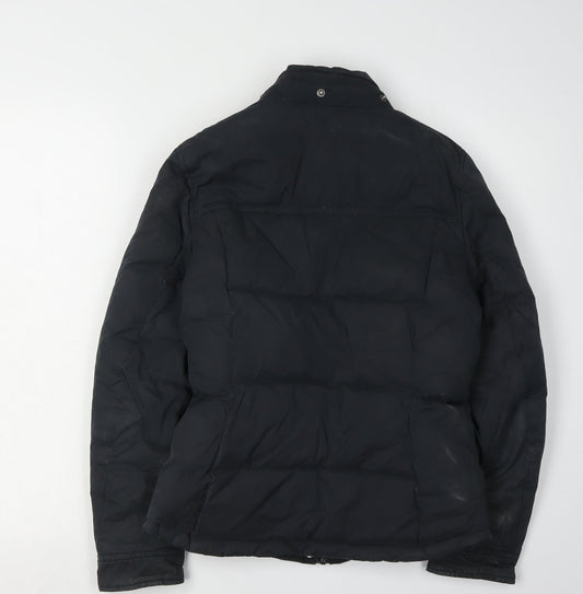 Jack Wills Women's Black Puffer Jacket Size 6