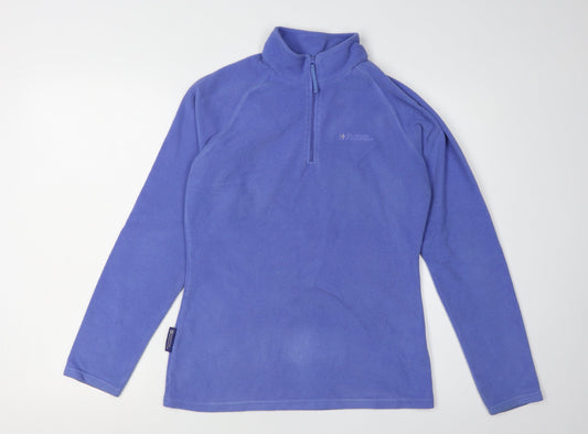 Mountain Warehouse Womens Blue M Fleece Pullover Sweatshirt