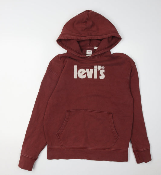 Levi's Red Hoodie, Unisex Adults, Small, Relaxed Fit
