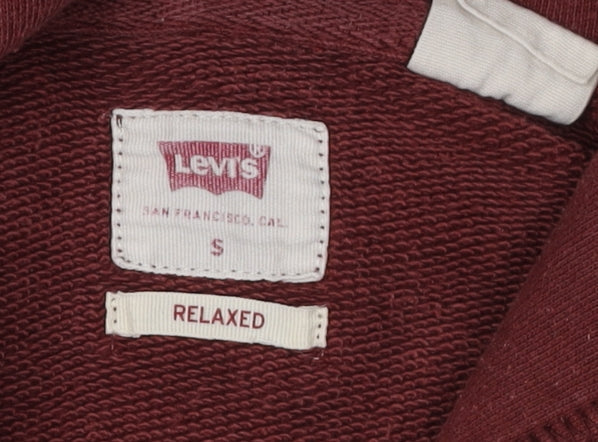 Levi's Red Hoodie, Unisex Adults, Small, Relaxed Fit