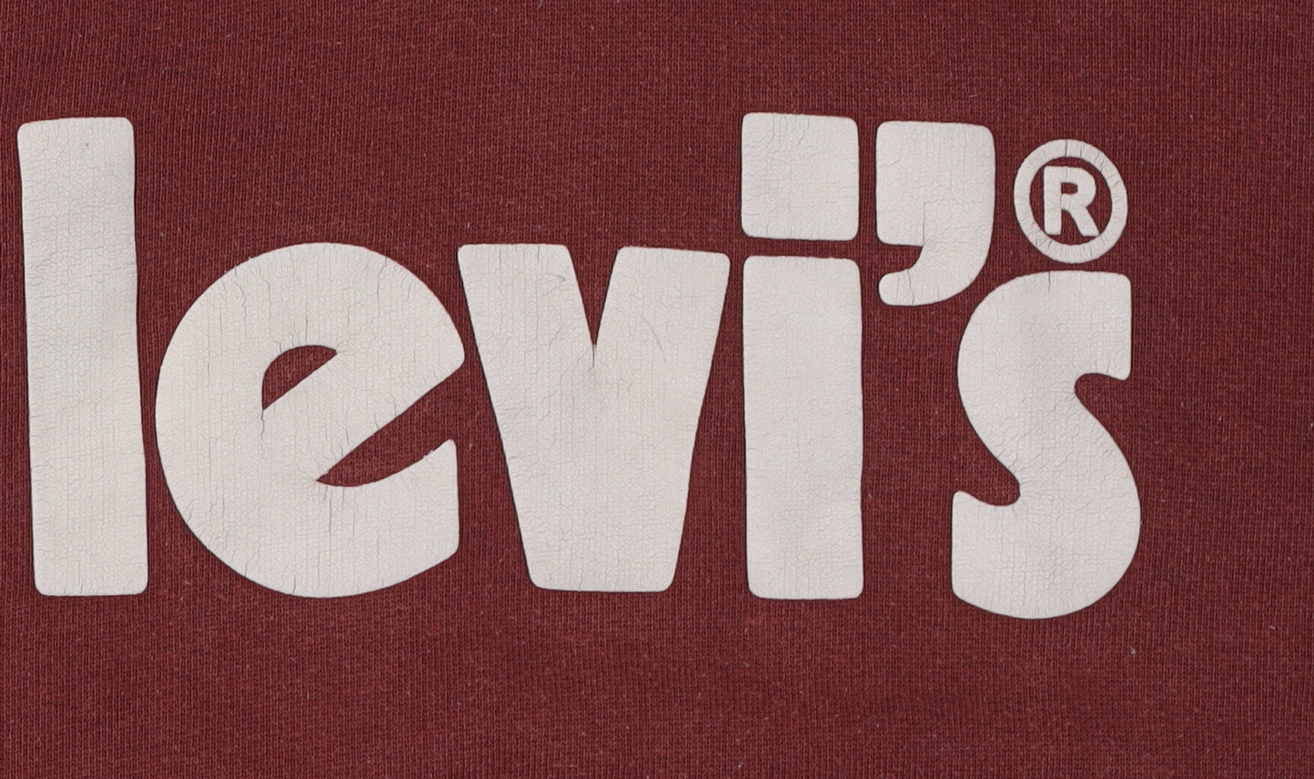Levi's Red Hoodie, Unisex Adults, Small, Relaxed Fit