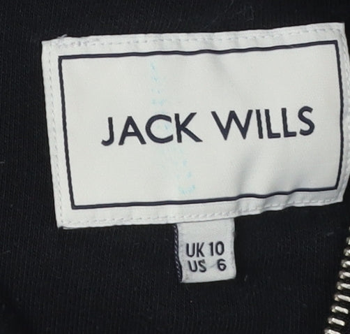 Jack Wills Women's Black Pullover Sweatshirt, Size 10