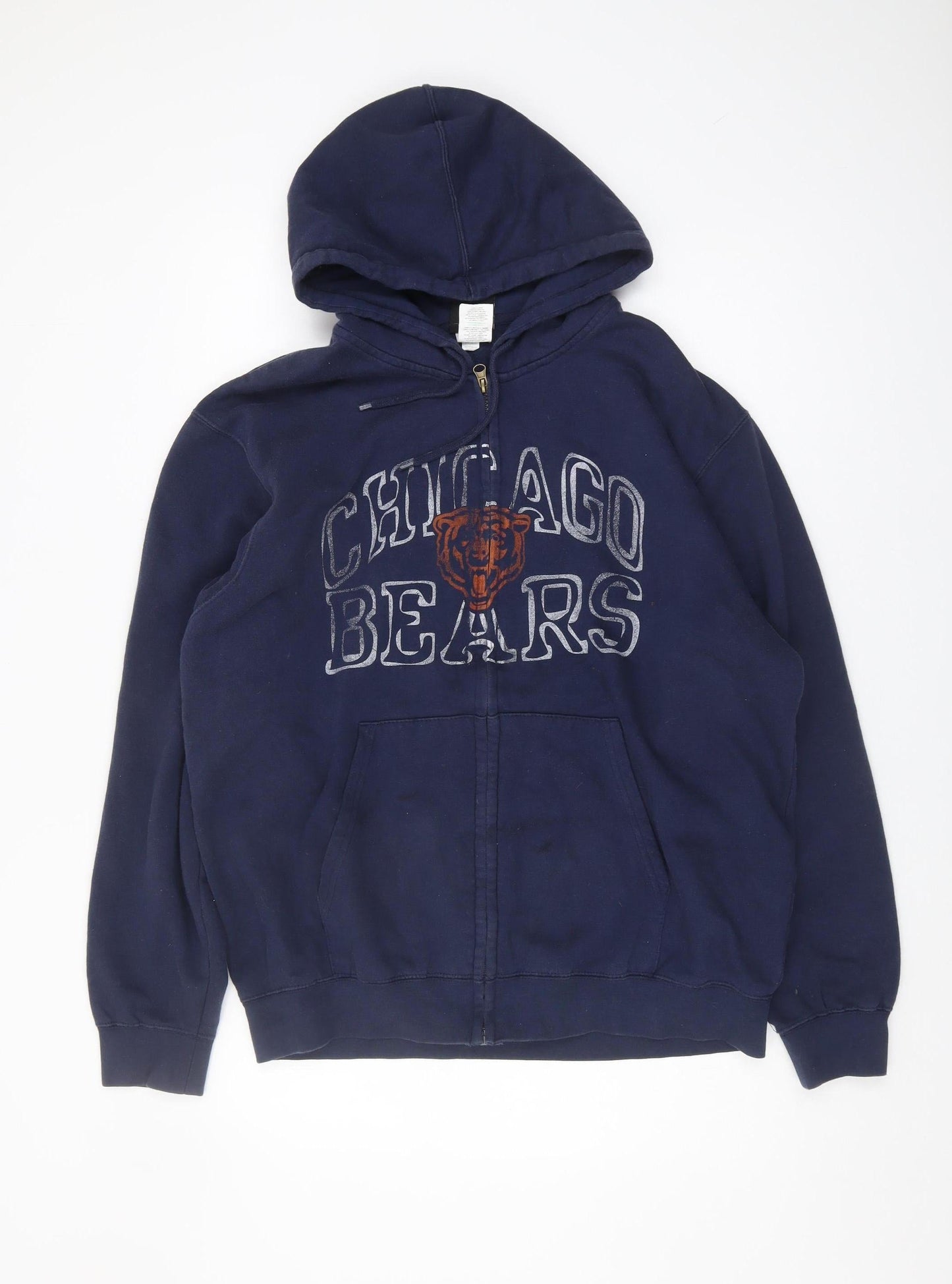 NFL Team Apparel Men's Blue Full Zip Hoodie L