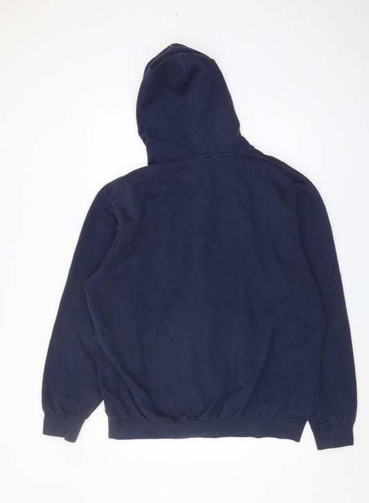 Mens UK L NFL Team Apparel Blue Full Zip Hoodie