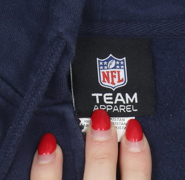 NFL Team Apparel Men's Blue Full Zip Hoodie L