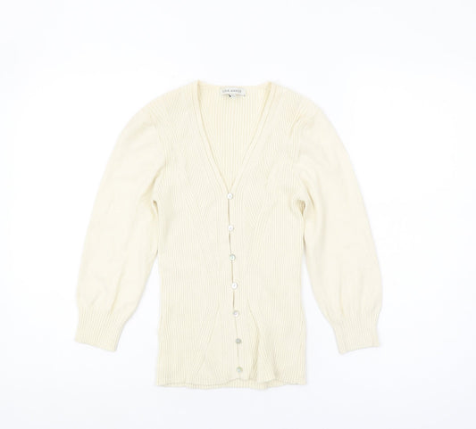 Laura Ashley Women's Ivory Cardigan UK Size 12