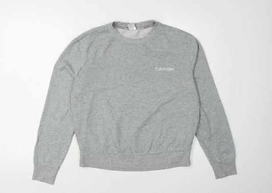 Calvin Klein Grey Women's S Pullover Sweatshirt