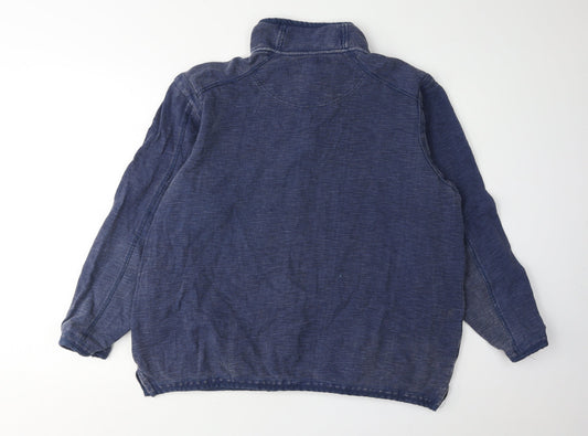 Dunnes Men's Blue 1/4 Zip Sweatshirt XL