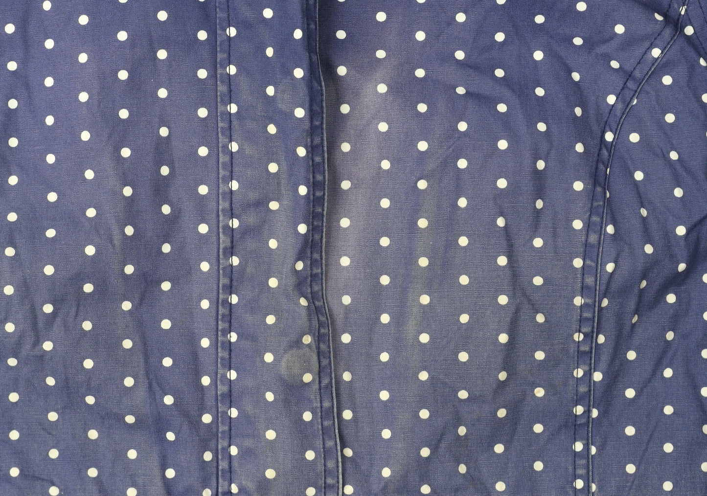 Laura Ashley Women's Blue Polka Dot Hooded Jacket
