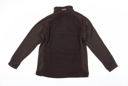 Work It Men's Brown Pullover Sweatshirt, M, 1/4 Zip