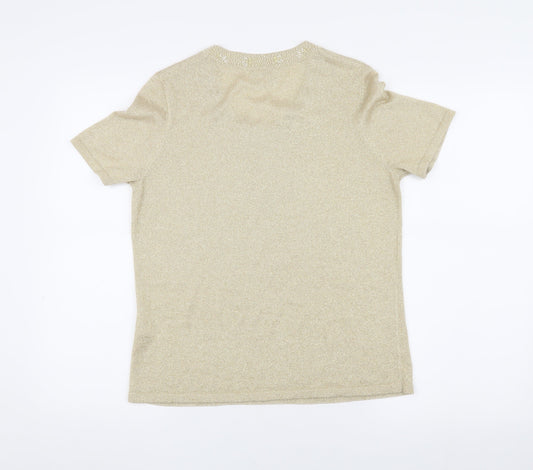 Eastex Women's Beige Short Sleeve T-Shirt