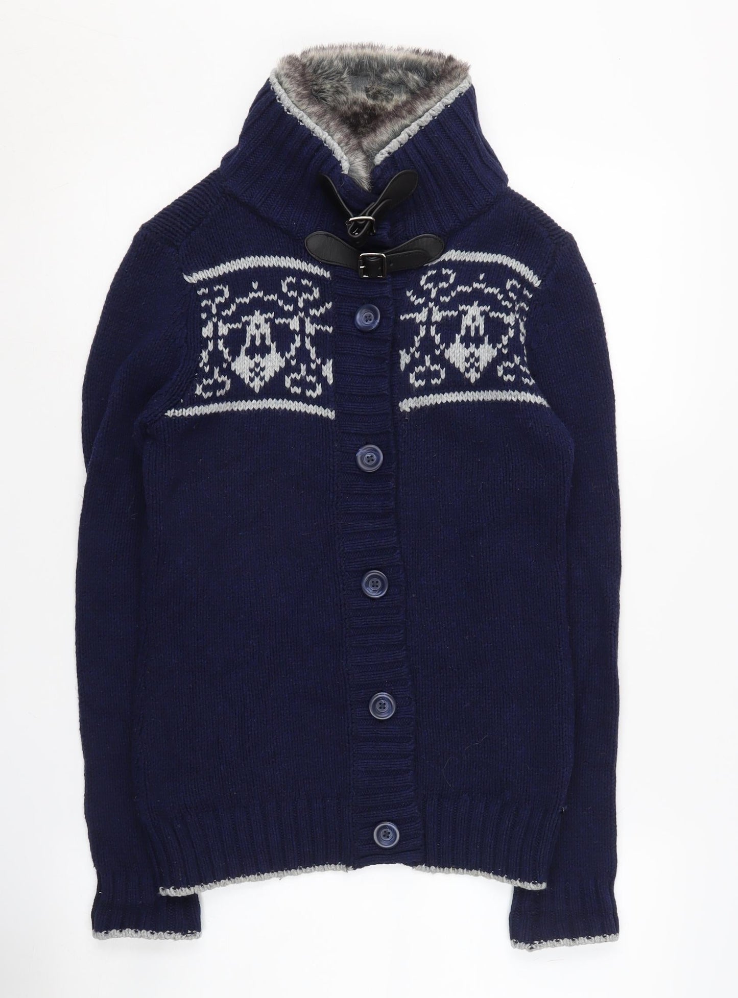 Crew Clothing Co. Women's Blue Cardigan Size 10