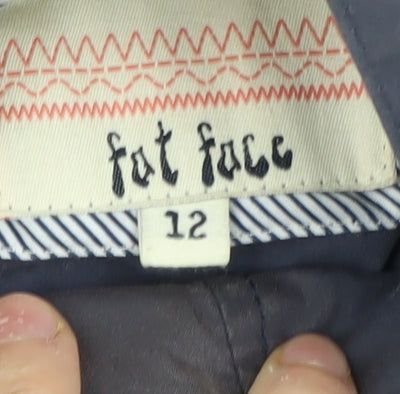 Fat Face Women's Blue Duffle Coat, Size 12, Hooded Jacket