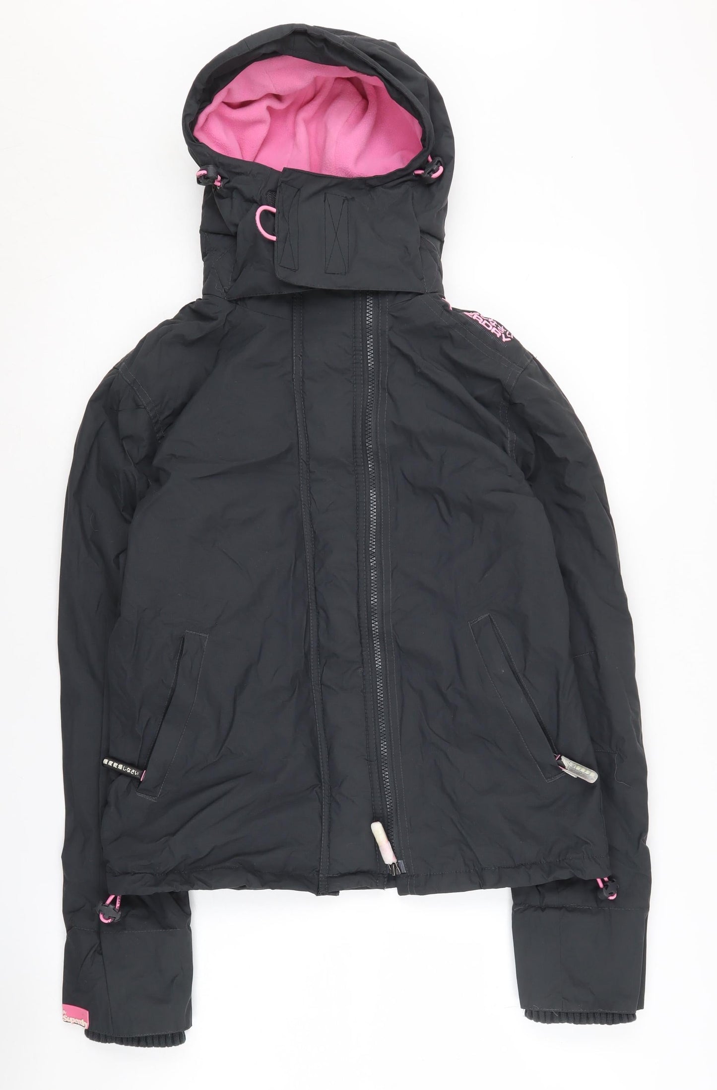 Superdry Women's Black Windbreaker Jacket, S, Casual