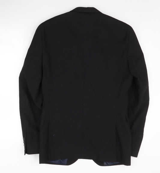 Next Men's Black Blazer, Size 36, Regular Fit