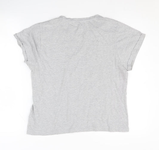 Disney Women's Grey Mickey Mouse Pyjama Top, Size 10-12