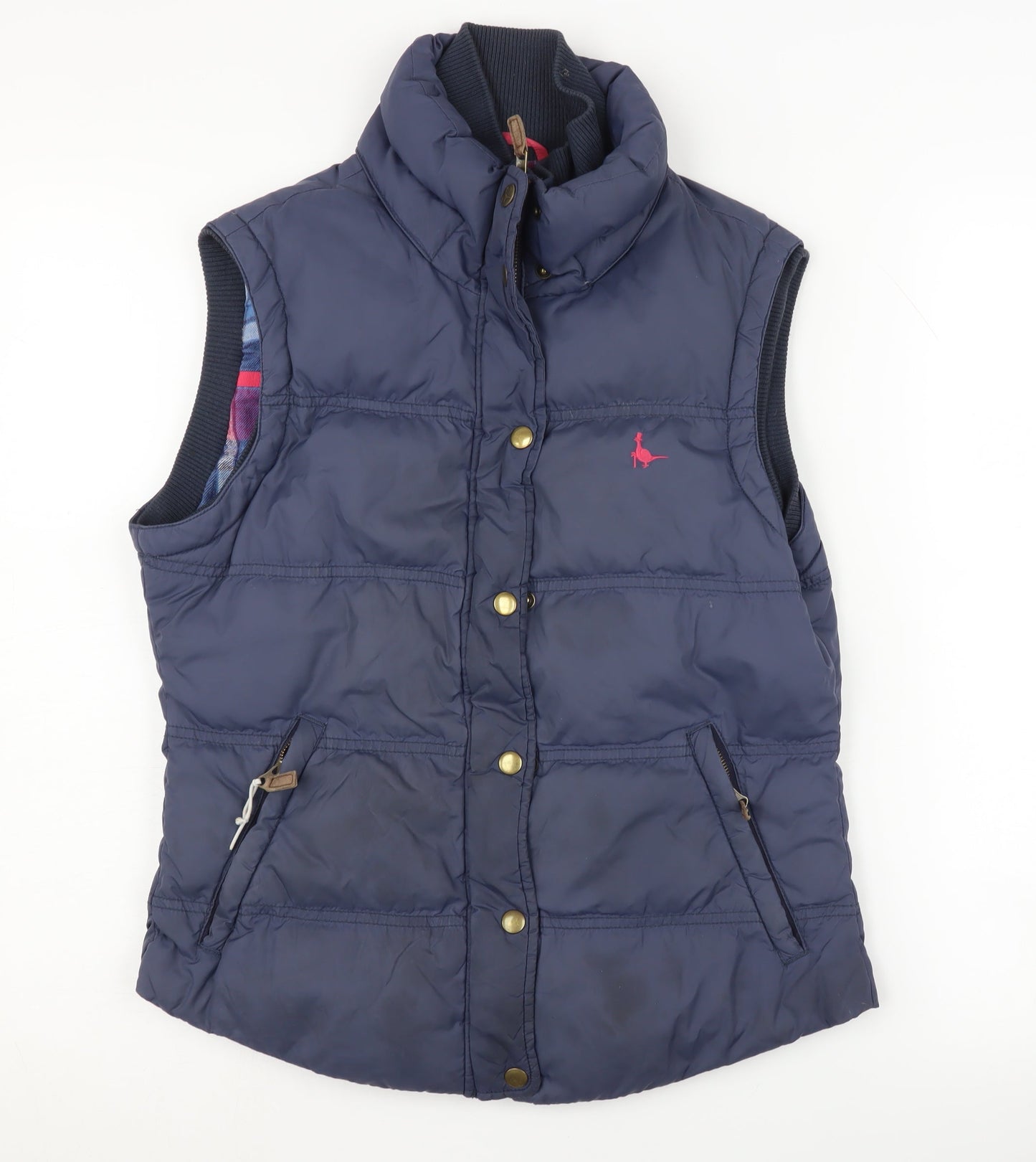 Jack Wills Women's Blue Puffer Waistcoat Size 10
