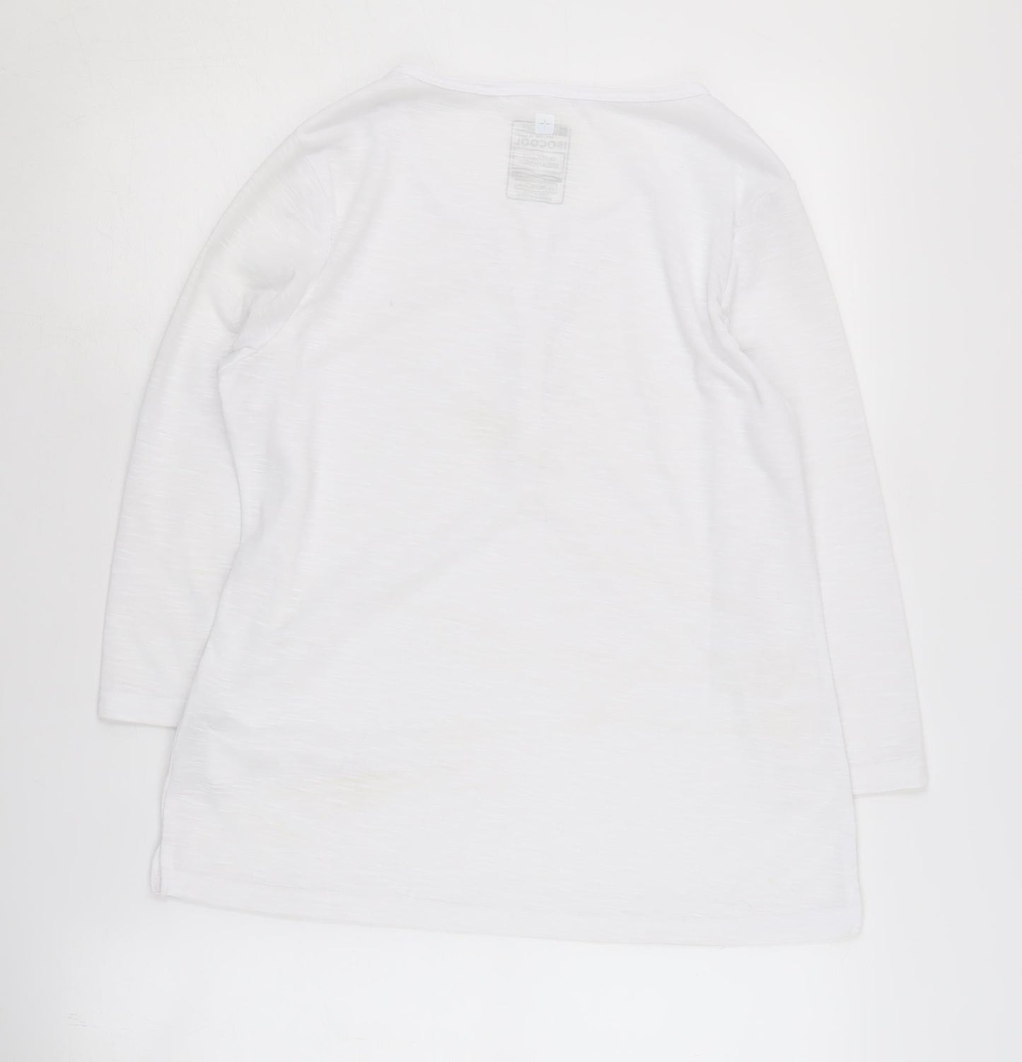 Mountain Warehouse Women's White T-Shirt Size 12 Henley