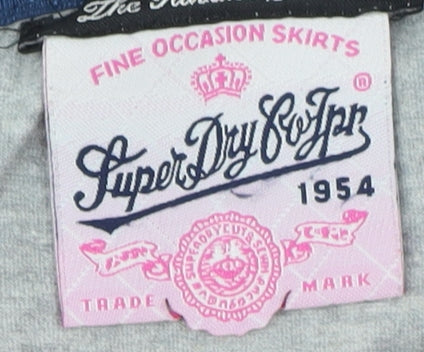 SuperDry Women's Pink Lace Pencil Skirt - Size S