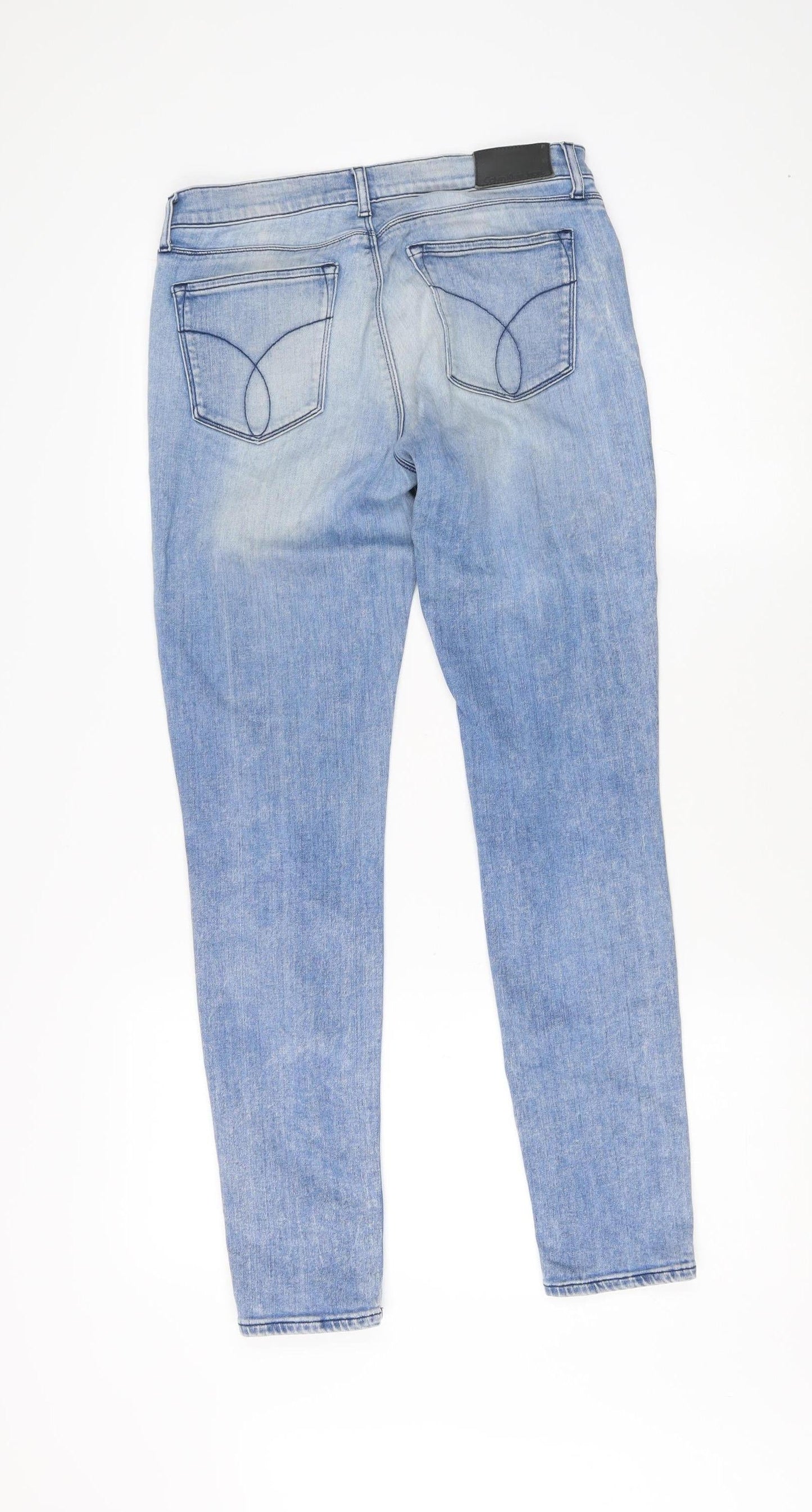 Calvin Klein Blue Jeans Women Size 12 Light Wash