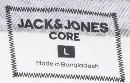 Jack & Jones Men's Multicoloured Striped T-Shirt L