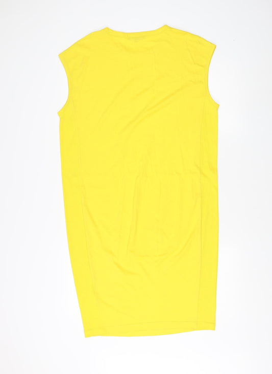 Jaeger Yellow Sleeveless Cotton Tank Top S Women