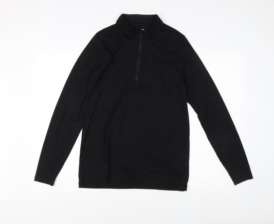 Peter Storm Unisex Black Zip Sweatshirt Size L