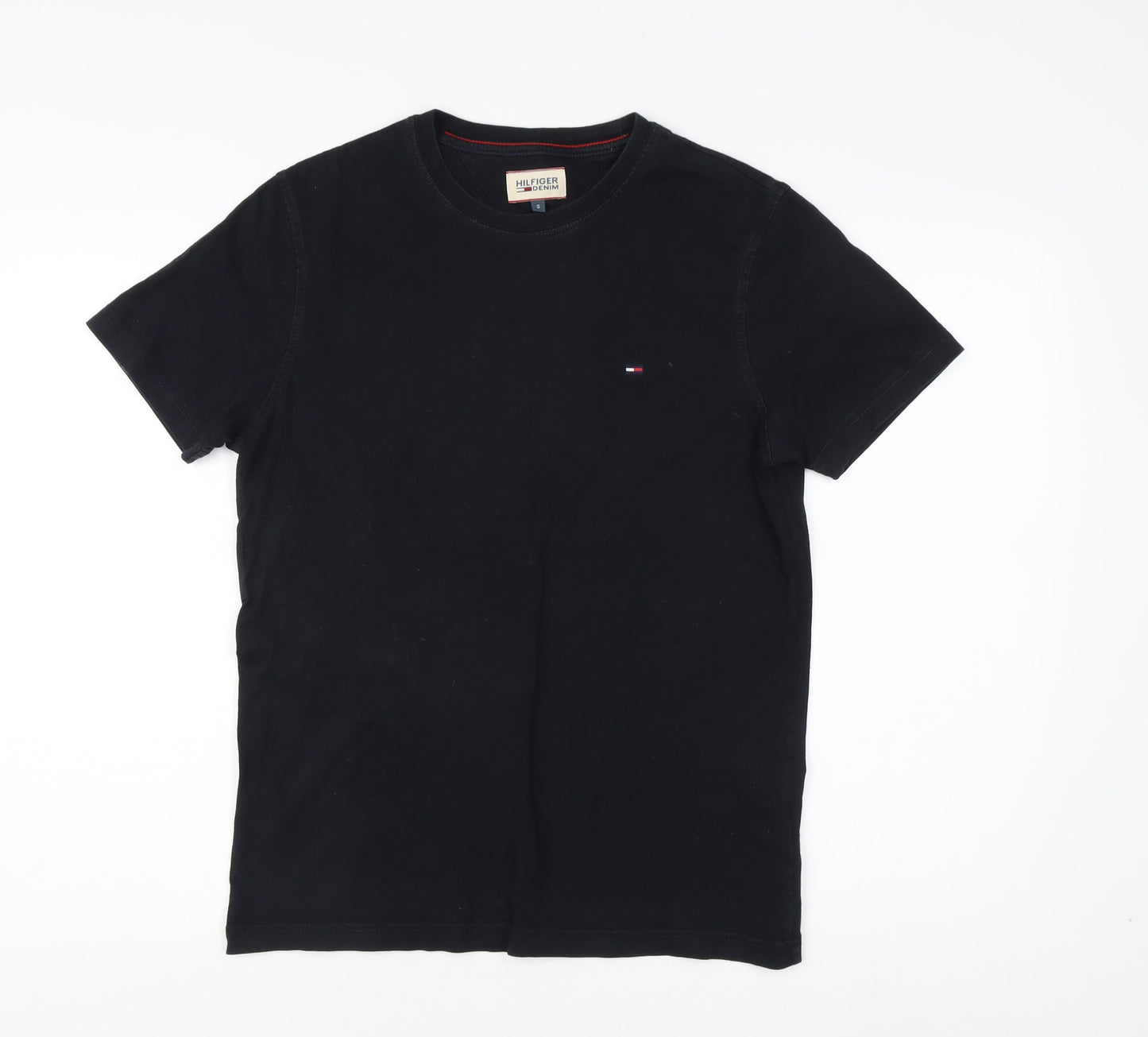 Hilfiger Denim Men's Black S T-Shirt Short Sleeve