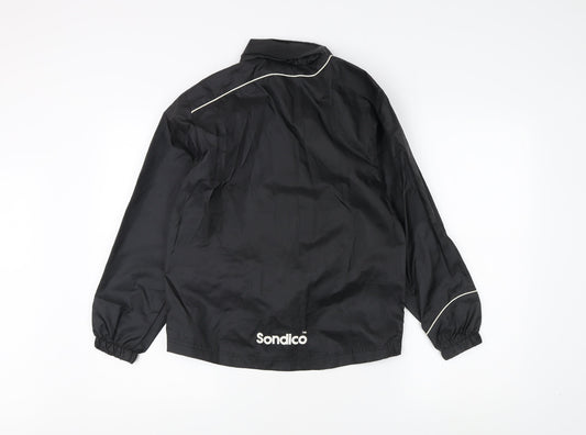 Sondico Boys Black Windbreaker Jacket 9-10 Years