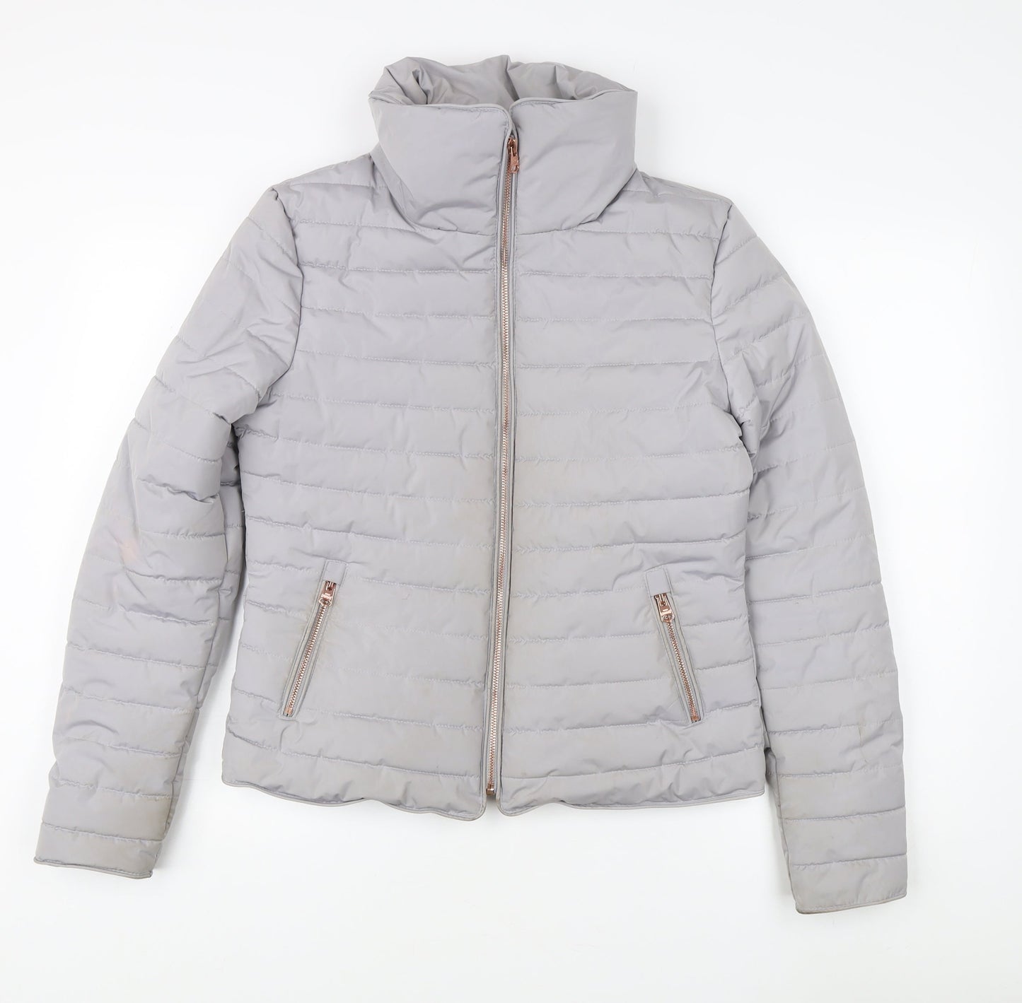 Tokyo Laundry Grey Quilted Women's Jacket Size 10