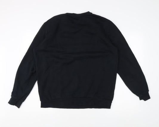 Unisex Adults UK L Regular PUMA Black Pullover Sweatshirt