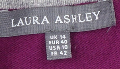Laura Ashley Women's Striped Pullover Jumper, UK 14, Multicoloured