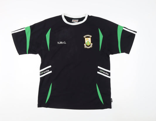 O'Neills Men's Black S Jersey Activewear Logo
