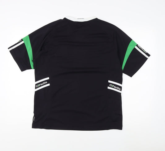 O'Neills Men's Black S Jersey Activewear Logo