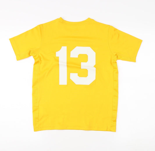 Nike Men's Yellow Jersey T-Shirt M - Moisture Wicking