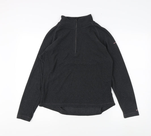 Trespass Women's Black Lightweight Zip Sweatshirt - L