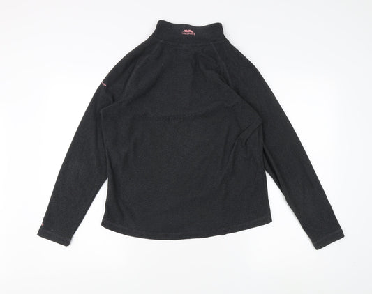Trespass Women's Black Lightweight Zip Sweatshirt - L