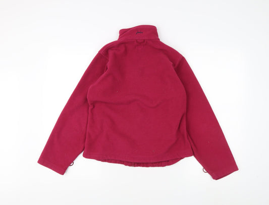 Joules Women's Red Fleece Jacket Size 6