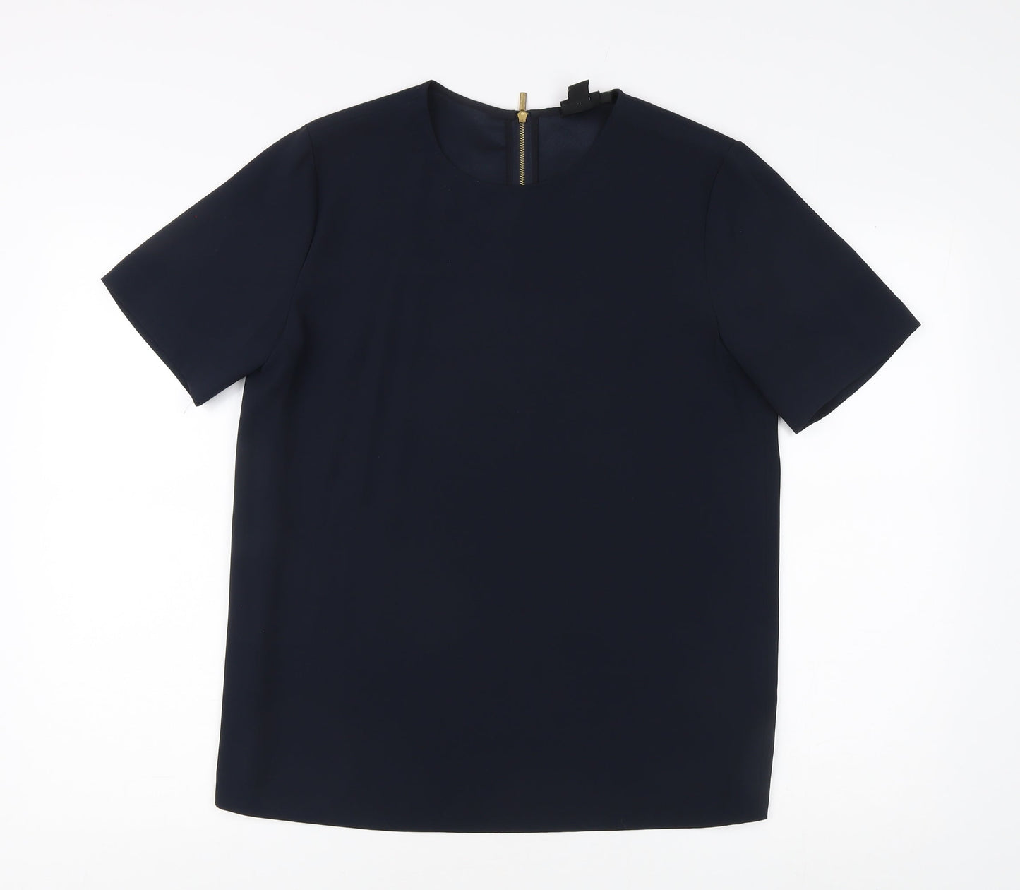 DKNY Women's Blue Basic T-Shirt - Size S, Casual