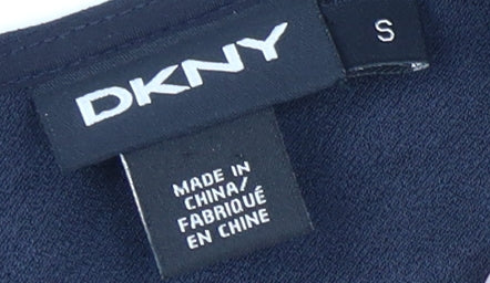 DKNY Women's Blue Basic T-Shirt - Size S, Casual