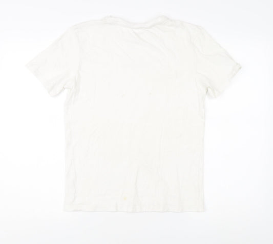 Calvin Klein Kids Unisex White T-Shirt, Size 14-15 Years