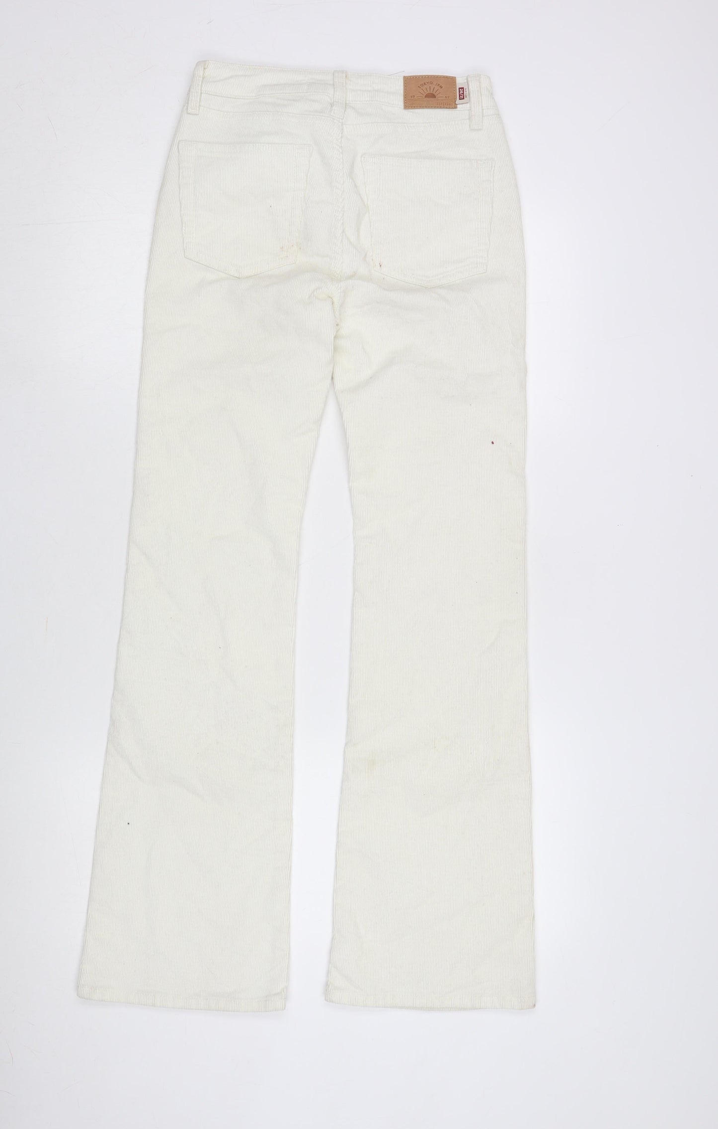 Superdry Women's White Flared Trousers, Size 26