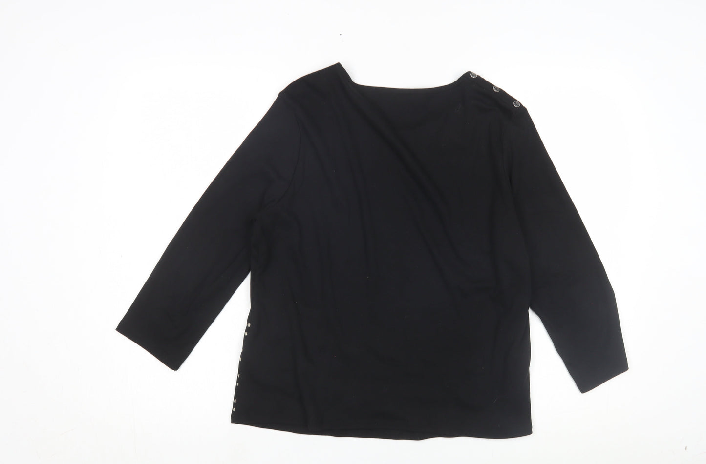 Maine New England Women's Black Long Sleeve Top Size 16