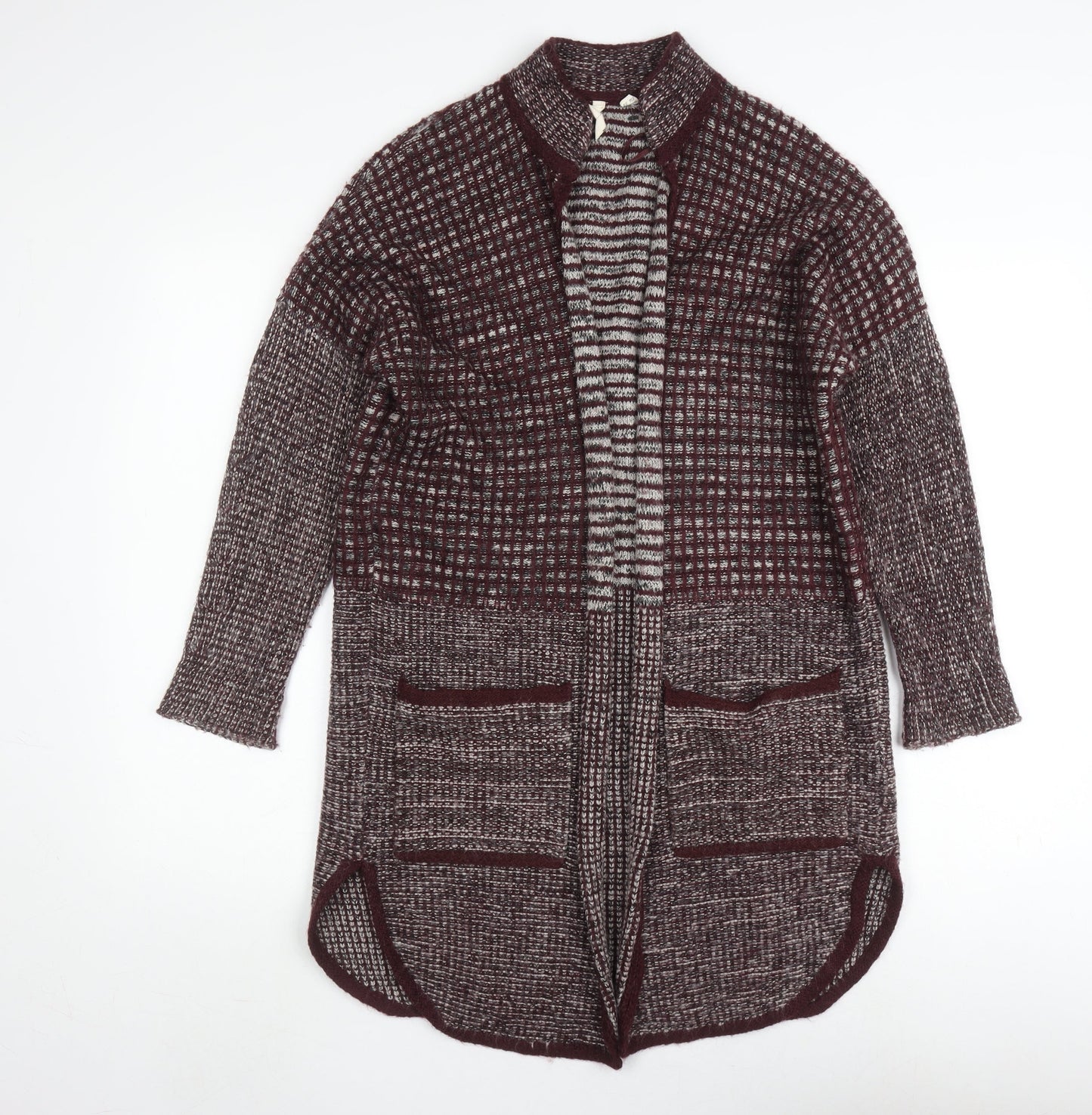 White Stuff Women's Multicoloured Open Front Cardigan Size 10